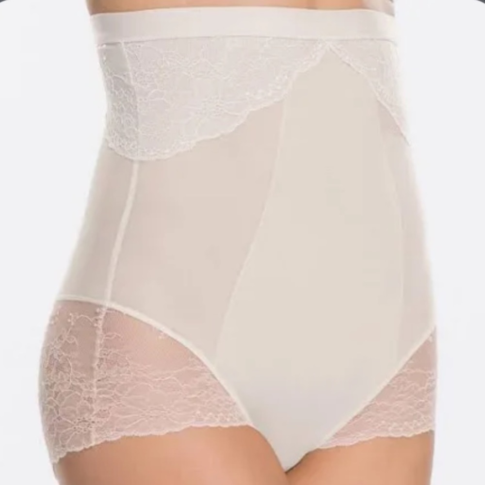 Spanx white lace bridal spanx.